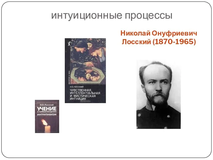 интуиционные процессы Николай Онуфриевич Лосский (1870-1965)