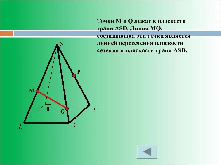 M P Q Точки M и Q лежат в плоскости