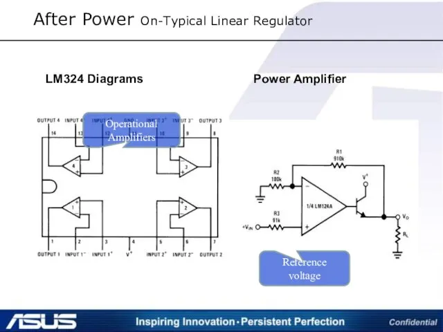 After Power On-Typical Linear Regulator LM324 Diagrams Power Amplifier Operational Amplifiers Reference voltage