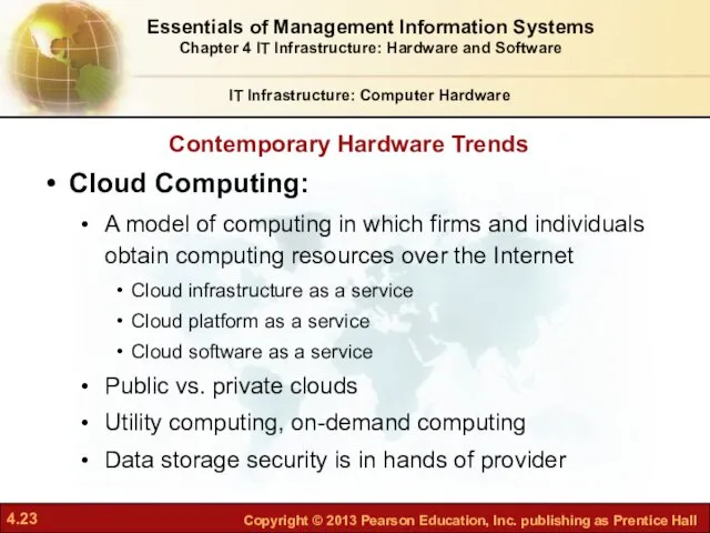 Contemporary Hardware Trends IT Infrastructure: Computer Hardware Cloud Computing: A
