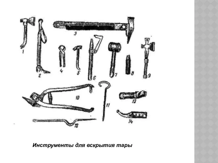 Инструменты для вскрытия тары