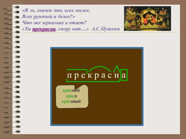 «Я ль, скажи мне, всех милее, Всех румяней и белее?»