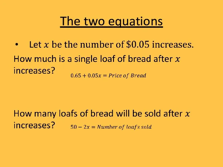 The two equations