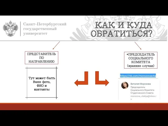 КАК И КУДА ОБРАТИТЬСЯ? *ПРЕДСЕДАТЕЛЬ СОЦИАЛЬНОГО КОМИТЕТА (краиние случаи) ПРЕДСТАВИТЕЛЬ