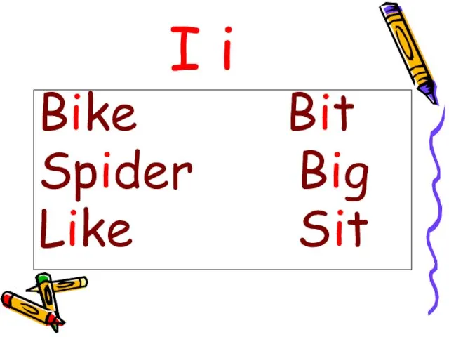 I i Bike Bit Spider Big Like Sit