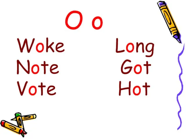 O o Woke Long Note Got Vote Hot