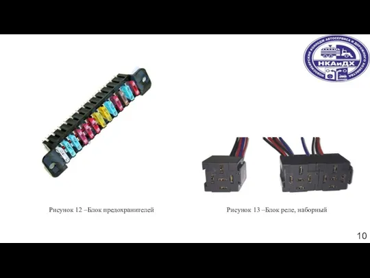 Рисунок 12 –Блок предохранителей 10 Рисунок 13 –Блок реле, наборный