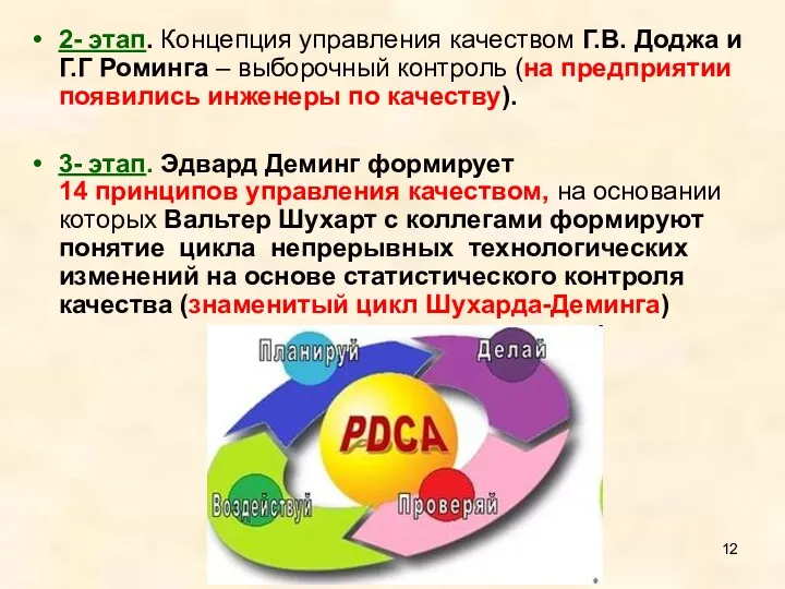 2- этап. Концепция управления качеством Г.В. Доджа и Г.Г Роминга – выборочный контроль