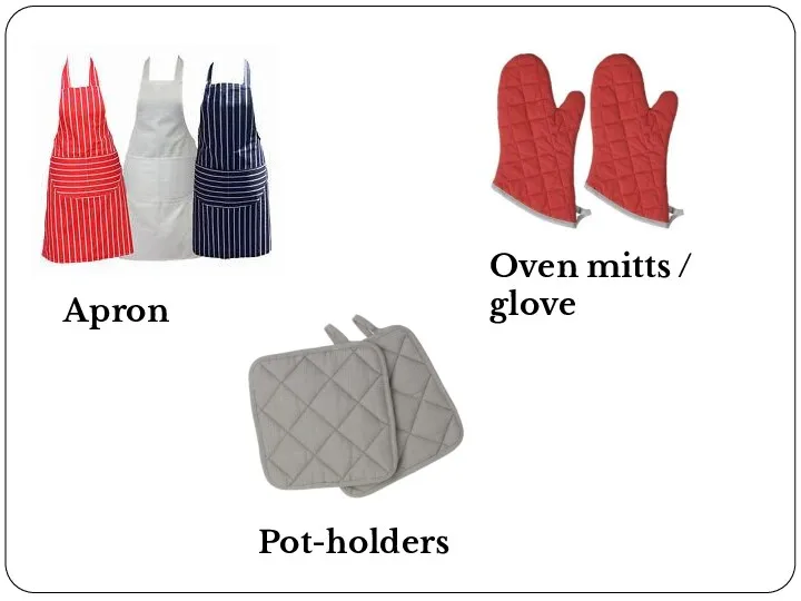 Apron Oven mitts / glove Pot-holders