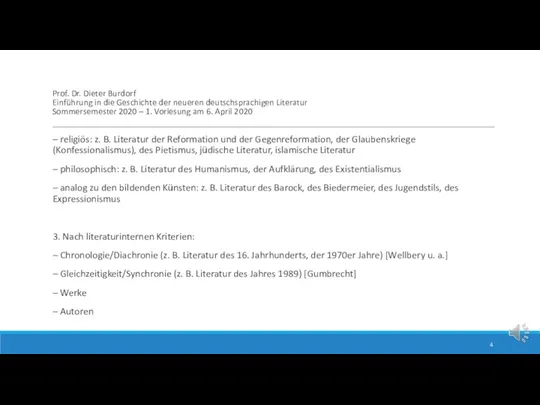 Prof. Dr. Dieter Burdorf Einführung in die Geschichte der neueren