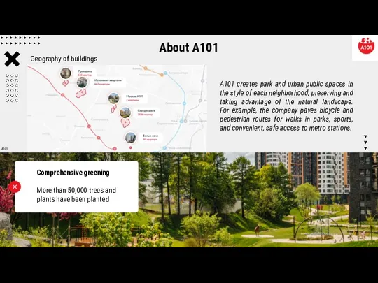 About A101 A101 creates park and urban public spaces in the style of