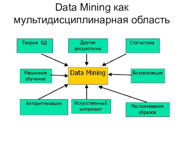 Data Mining как мультидисциплинарная область