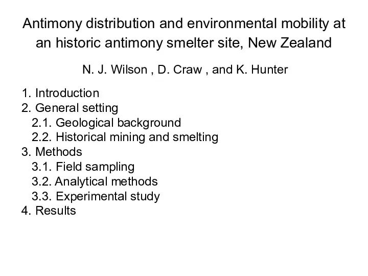 Antimony distribution and environmental mobility at an historic antimony smelter