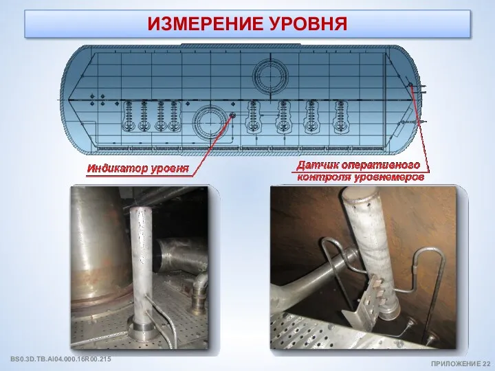 ИЗМЕРЕНИЕ УРОВНЯ ПРИЛОЖЕНИЕ 22 BS0.3D.TB.AI04.000.16R00.215