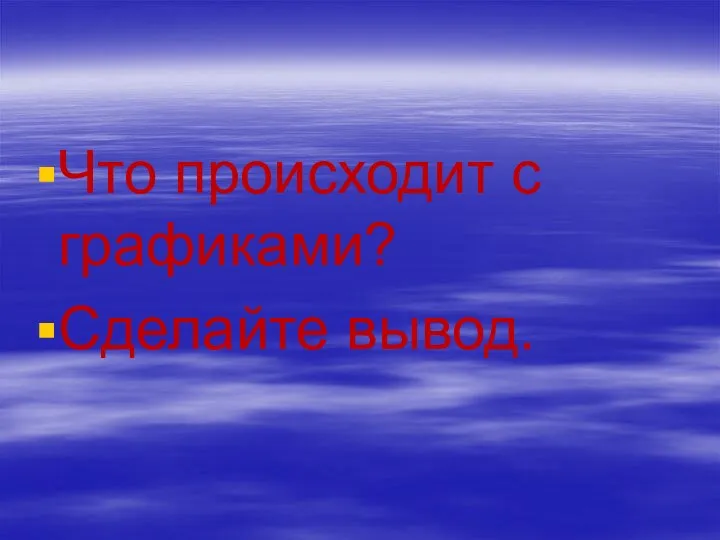 Что происходит с графиками? Сделайте вывод.