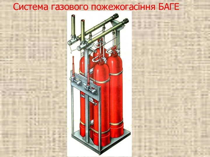 Система газового пожежогасіння БАГЕ