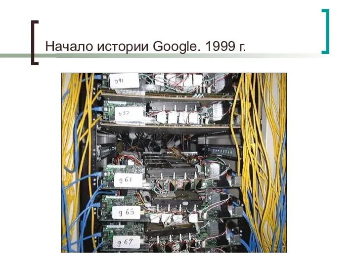 Начало истории Google. 1999 г.