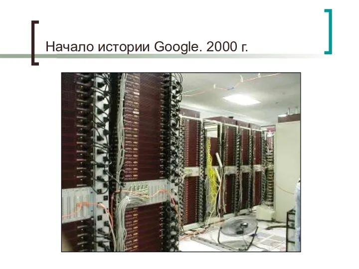 Начало истории Google. 2000 г.