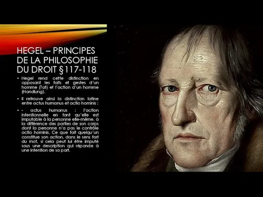 HEGEL – PRINCIPES DE LA PHILOSOPHIE DU DROIT §117-118 Hegel