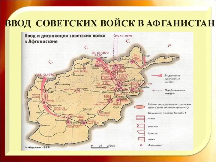 ВВОД СОВЕТСКИХ ВОЙСК В АФГАНИСТАН