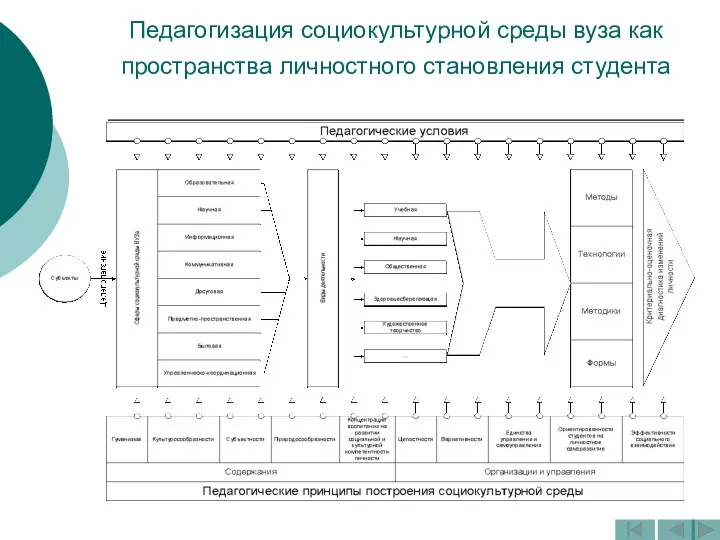 Педагогизация социокультурной среды вуза как пространства личностного становления студента