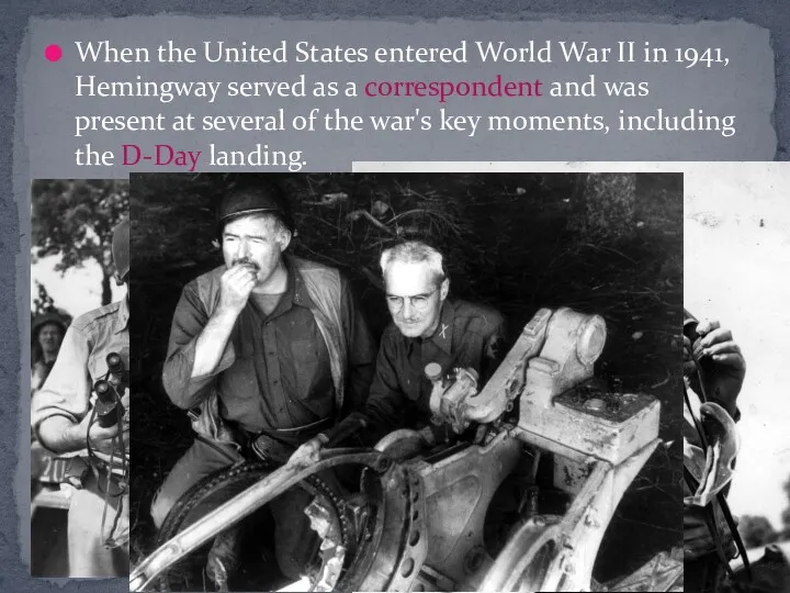 When the United States entered World War II in 1941,