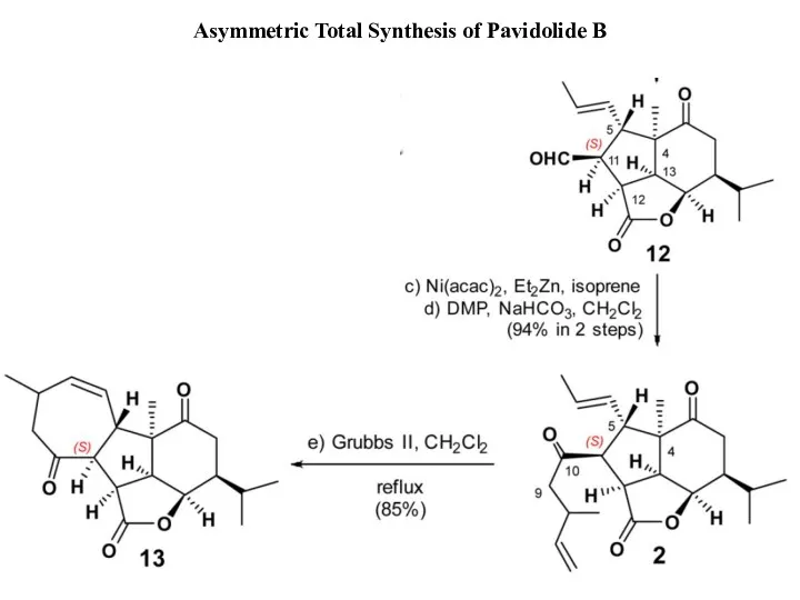 Asymmetric Total Synthesis of Pavidolide B