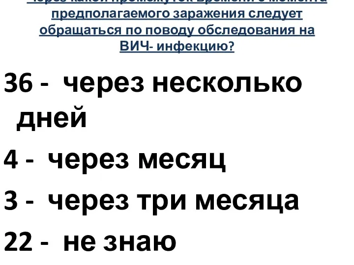 Через какой промежуток времени с момента предполагаемого заражения следует обращаться