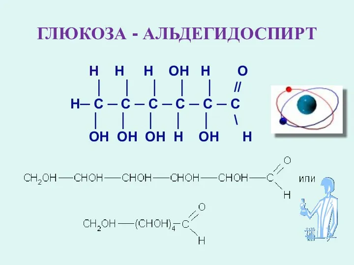 ГЛЮКОЗА - АЛЬДЕГИДОСПИРТ Н Н Н ОН Н О │