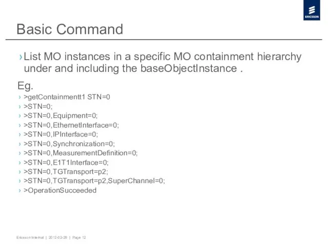 Basic Command List MO instances in a specific MO containment