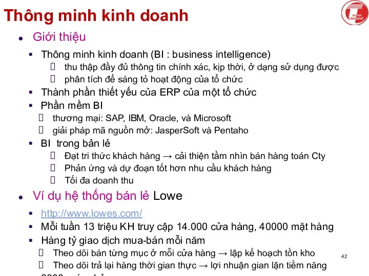 Thông minh kinh doanh Giới thiệu Thông minh kinh doanh