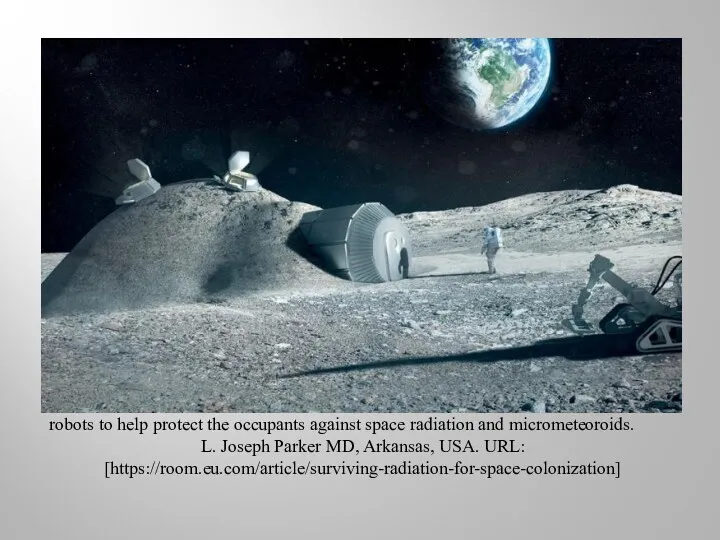 Multi-dome lunar base being constructed, based on the 3D printing concept. Once assembled,