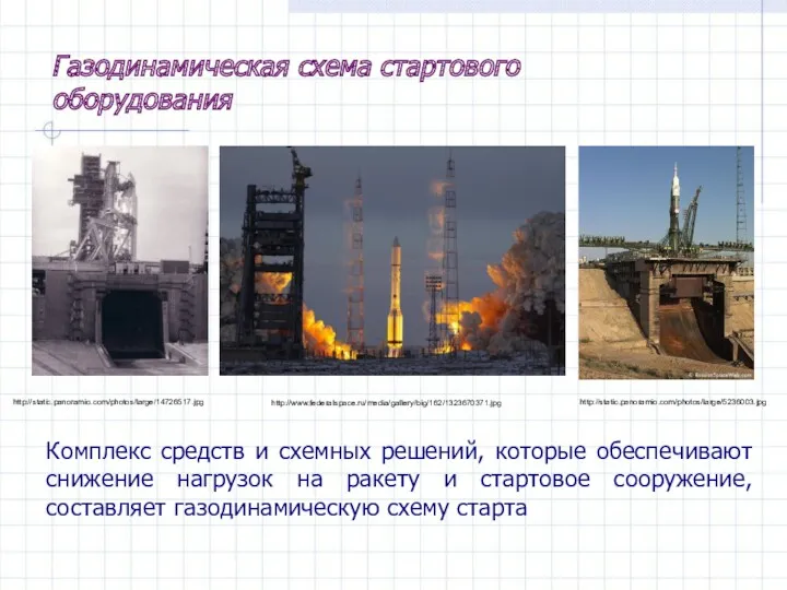 Газодинамическая схема стартового оборудования Комплекс средств и схемных решений, которые