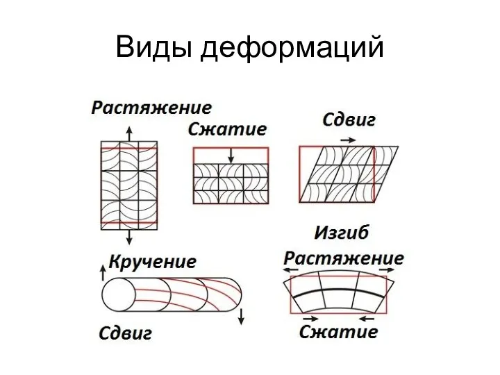 Виды деформаций