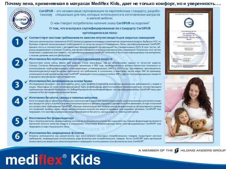 Почему пена, применяемая в матрасах Mediflex Kids, дает не только комфорт, но и уверенность….