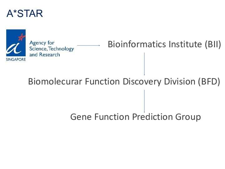 A*STAR Bioinformatics Institute (BII) Biomolecurar Function Discovery Division (BFD) Gene Function Prediction Group