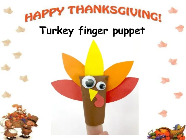 Turkey finger puppet