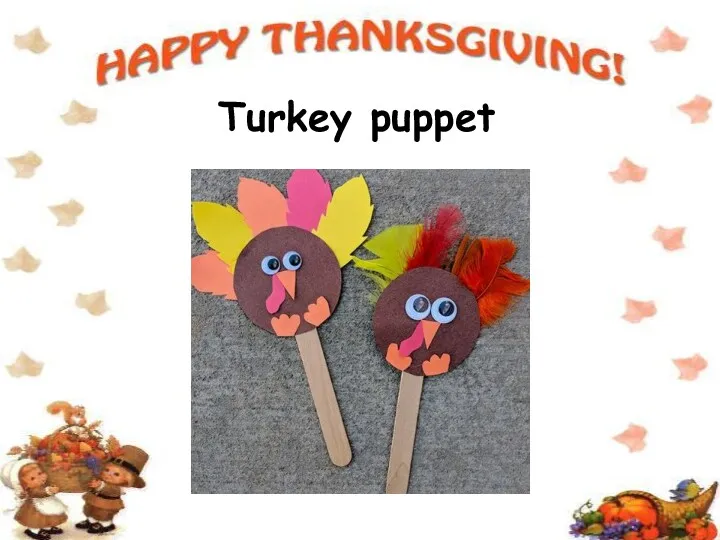 Turkey puppet