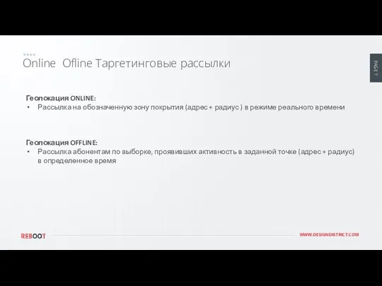 Online Ofline Таргетинговые рассылки Геолокация ONLINE: Рассылка на обозначенную зону