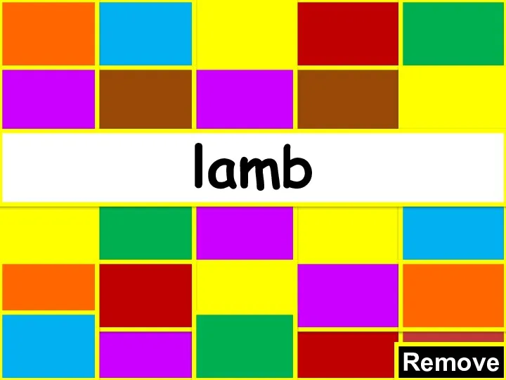 Remove lamb