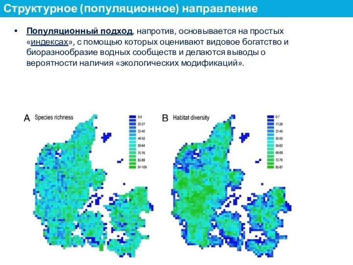 Популяционный подход, напротив, основывается на простых «индексах», с помощью которых