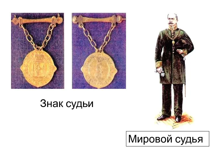 Знак судьи Мировой судья