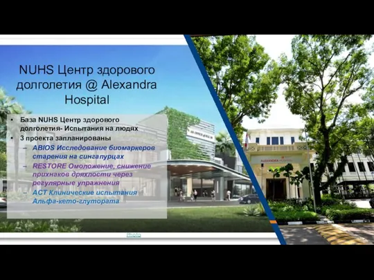 NUHS Центр здорового долголетия @ Alexandra Hospital База NUHS Центр
