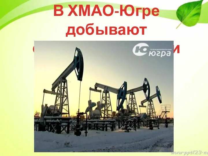 В ХМАО-Югре добывают очень много нефти