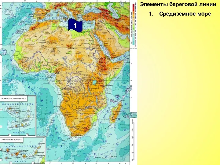 Элементы береговой линии Средиземное море 1