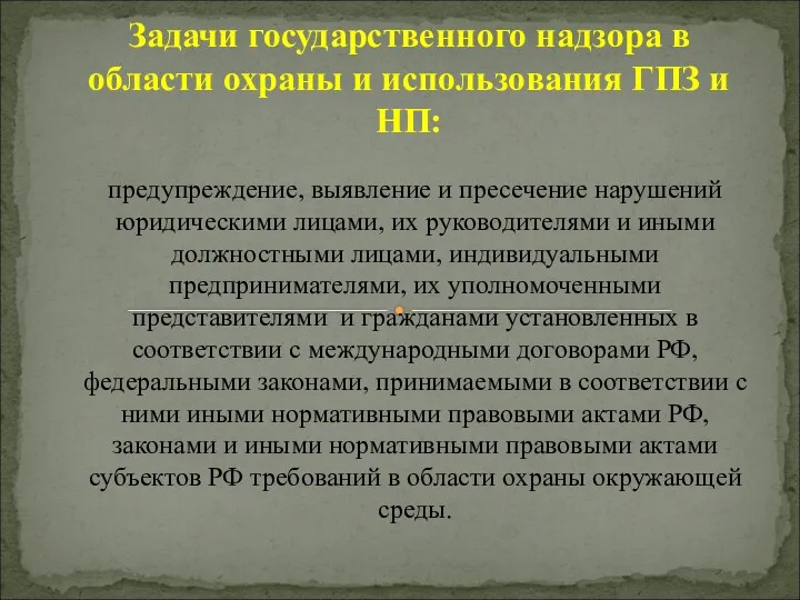 предупреждение, выявление и пресечение нарушений юридическими лицами, их руководителями и