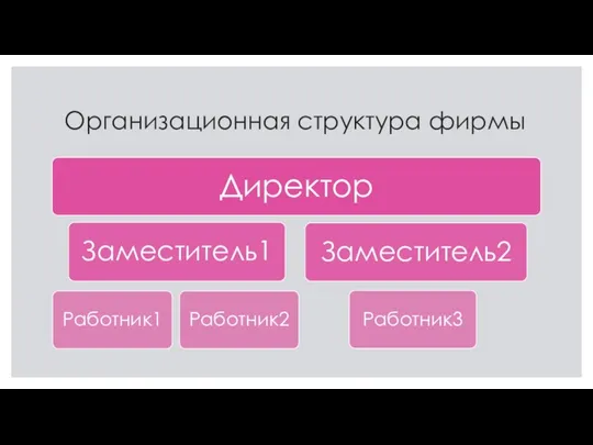 Организационная структура фирмы