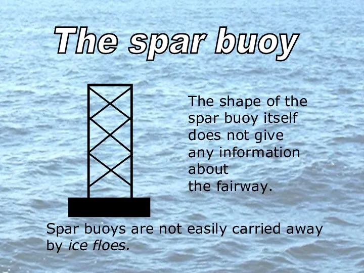 The shape of the spar buoy itself does not give