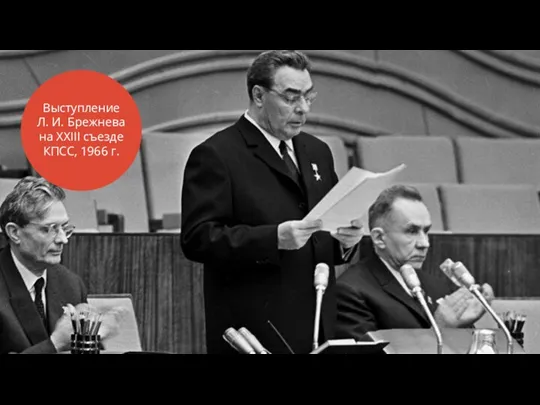 Выступление Л. И. Брежнева на XXIII съезде КПСС, 1966 г.