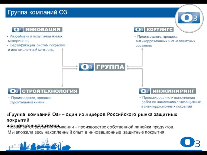 «Группа компаний О3» – один из лидеров Российского рынка защитных